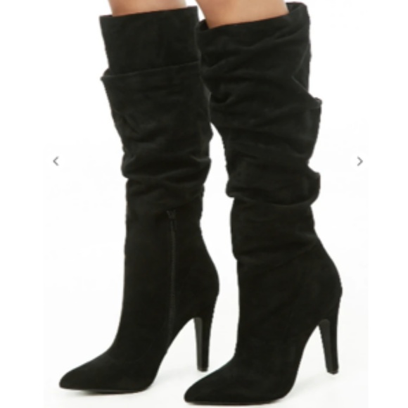 Forvever 21 Shoes - NWT Faux Suede Slouchy Knee-High Boots